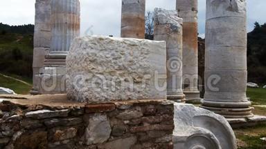 阿尔忒弥斯神庙位于土耳其萨里希里马尼萨的Sardes Lydia古历史古城